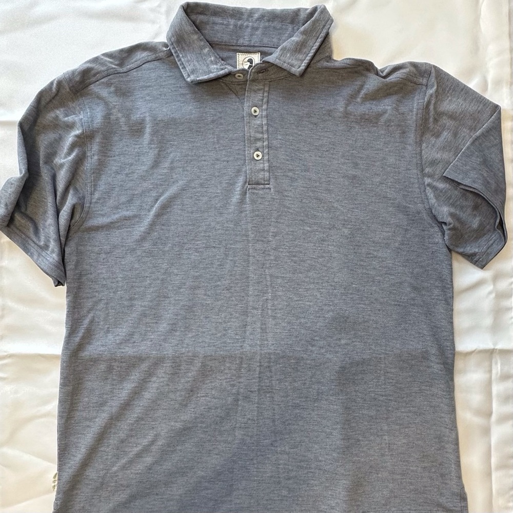 Duck‎ Head Short Sleeve Golf Business Casual Polo Men’s XL Blue Gray